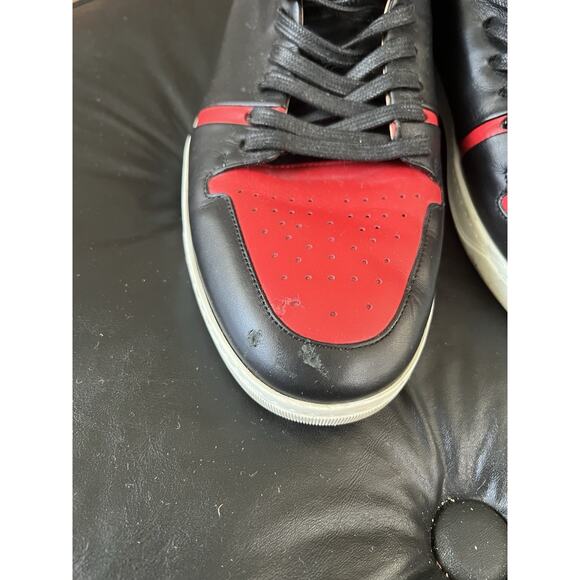 LAVATI Black- Red Italian Leather Shoes US 11 main image 5